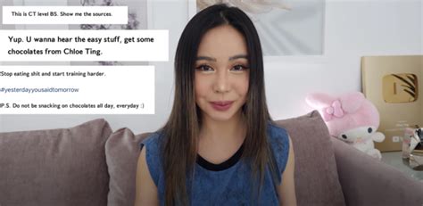 YouTuber Chloe Ting defends her workout videos and hits back .